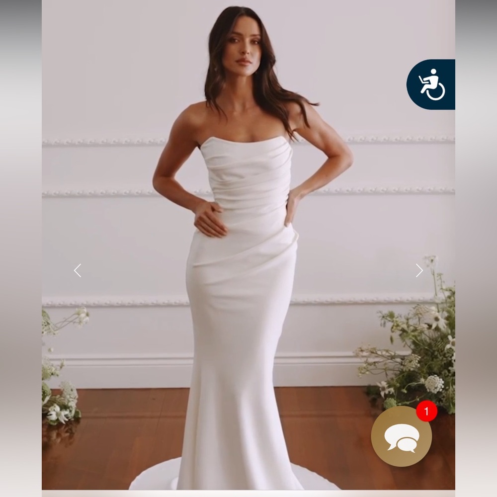 Grace Loves Lace Phoebe White Strapless Gown